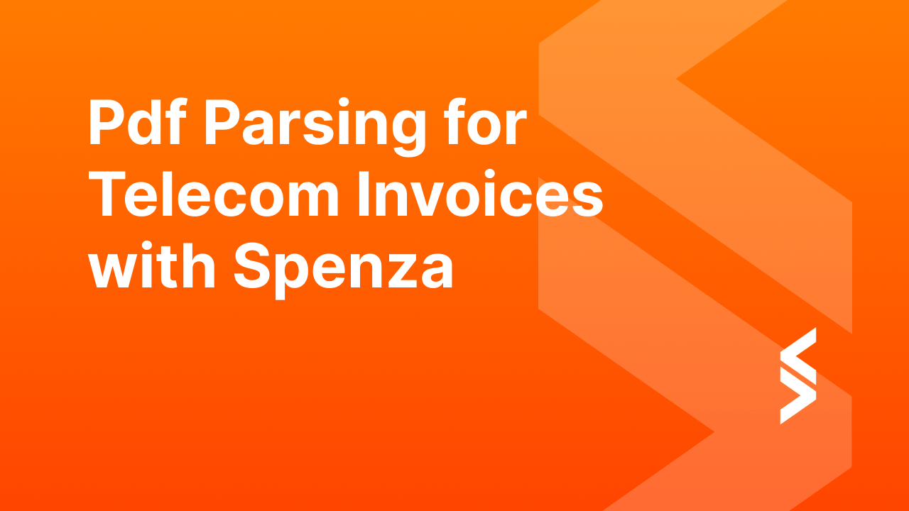 PDF parsing technology for telecom invoices, featuring Spena's innovative solutions for efficient processing.