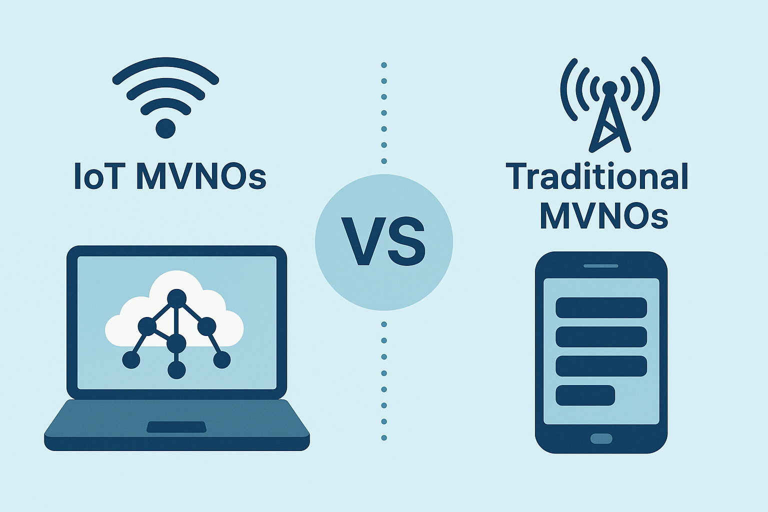 IoT MVNOs vs. Traditional MVNOs 
