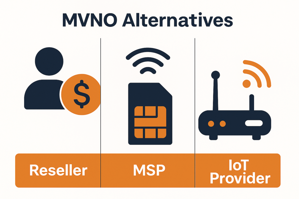 Three MVNO alternatives : VARs, MSP, IoT Providers