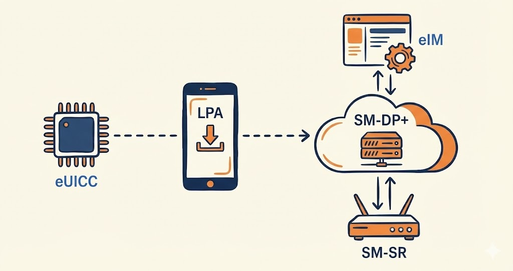 Remote SIM provisioning architecture
