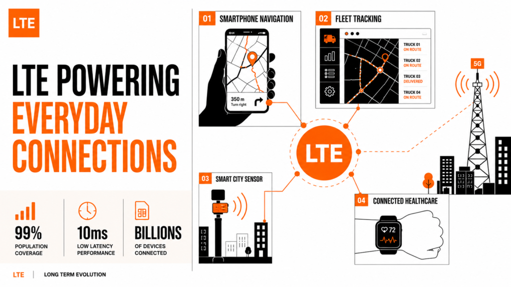 What Is LTE? 2026 Guide to 4G, LTE-A, LTE-M, NB-IoT, and the 5G Migration Path