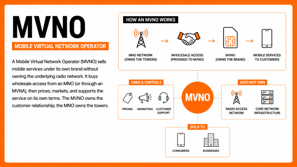 What is an MVNO (Mobile Virtual Network Operator)?