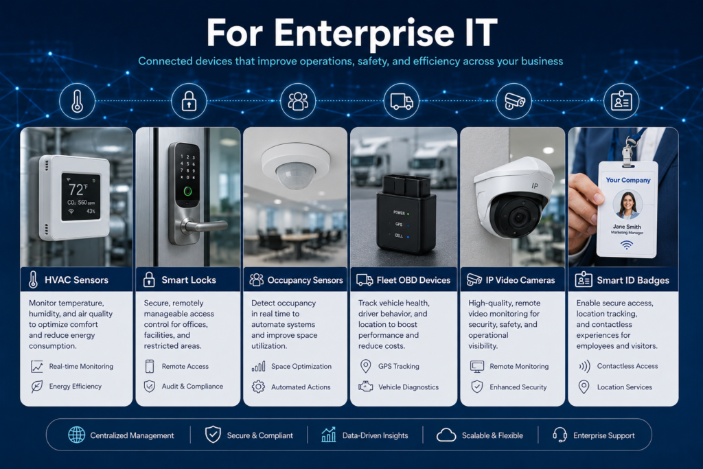 For Enterprise IT: Smart Buildings, Fleet, and Mobility