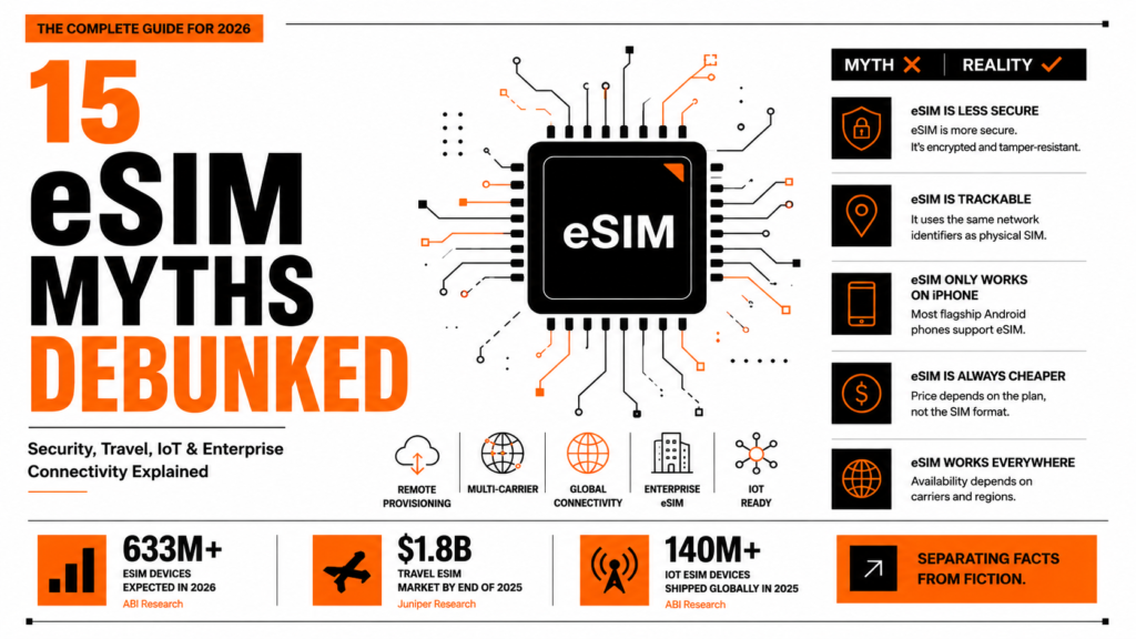 eSIM Mythbusters 2026: 15 Common eSIM Misconceptions, Debunked