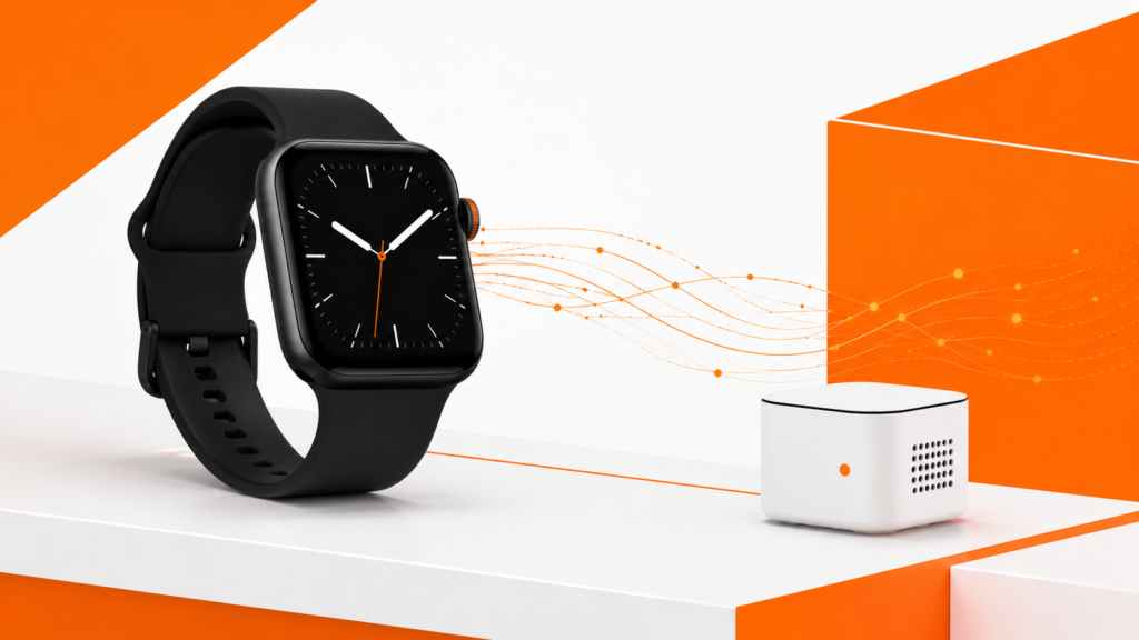 Connectivity dissolving invisibly into a finished consumer product — the "embedded" thesis in one frame.

