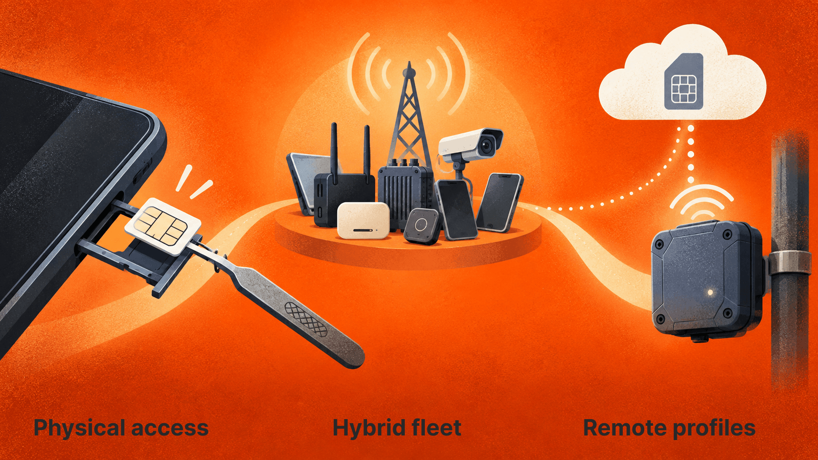 Physical access and remote provisioning need different support paths; mixed fleets may need both.