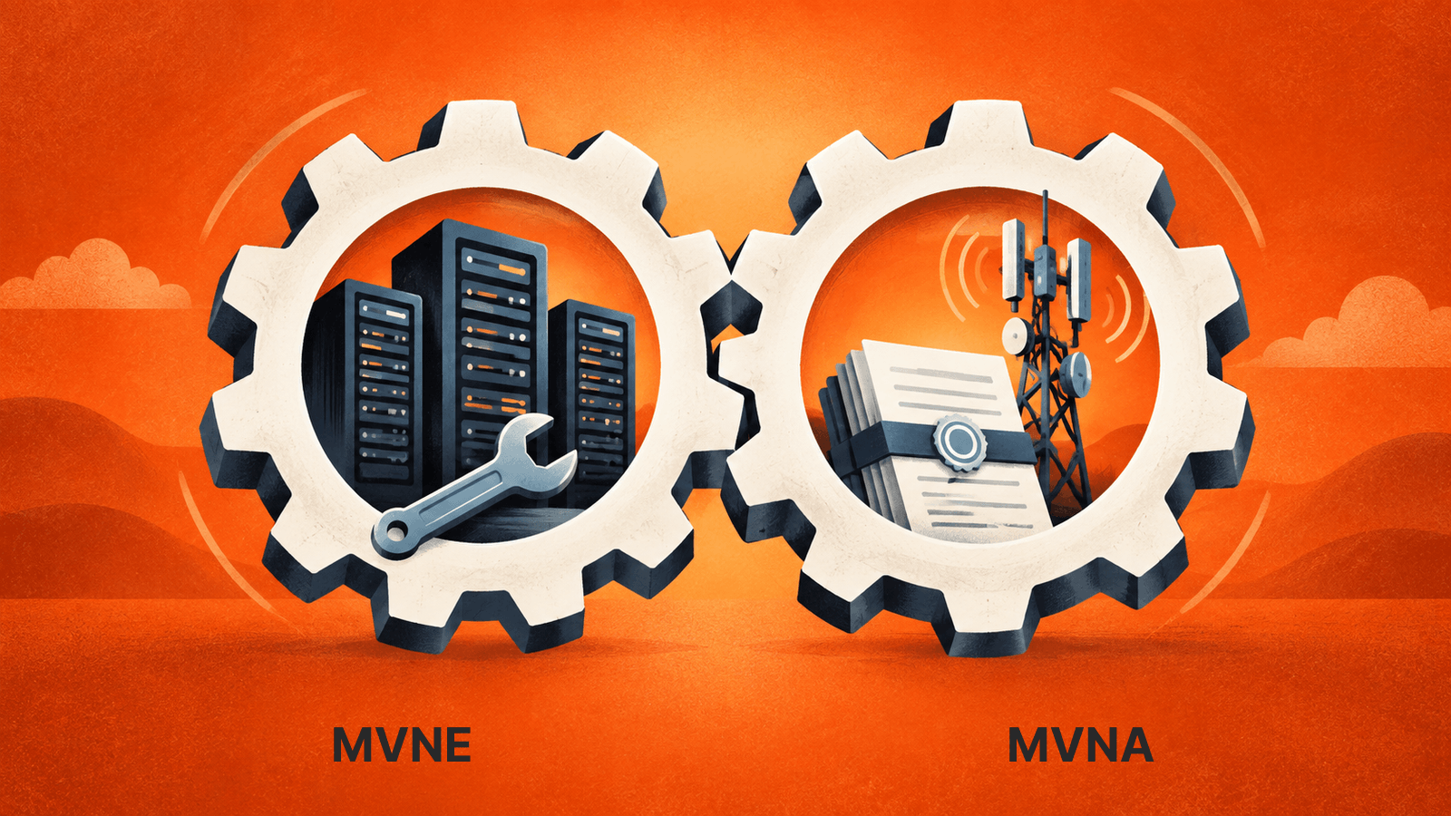 MVNE supplies technical enablement; MVNA aggregates wholesale access; one supplier can perform both roles