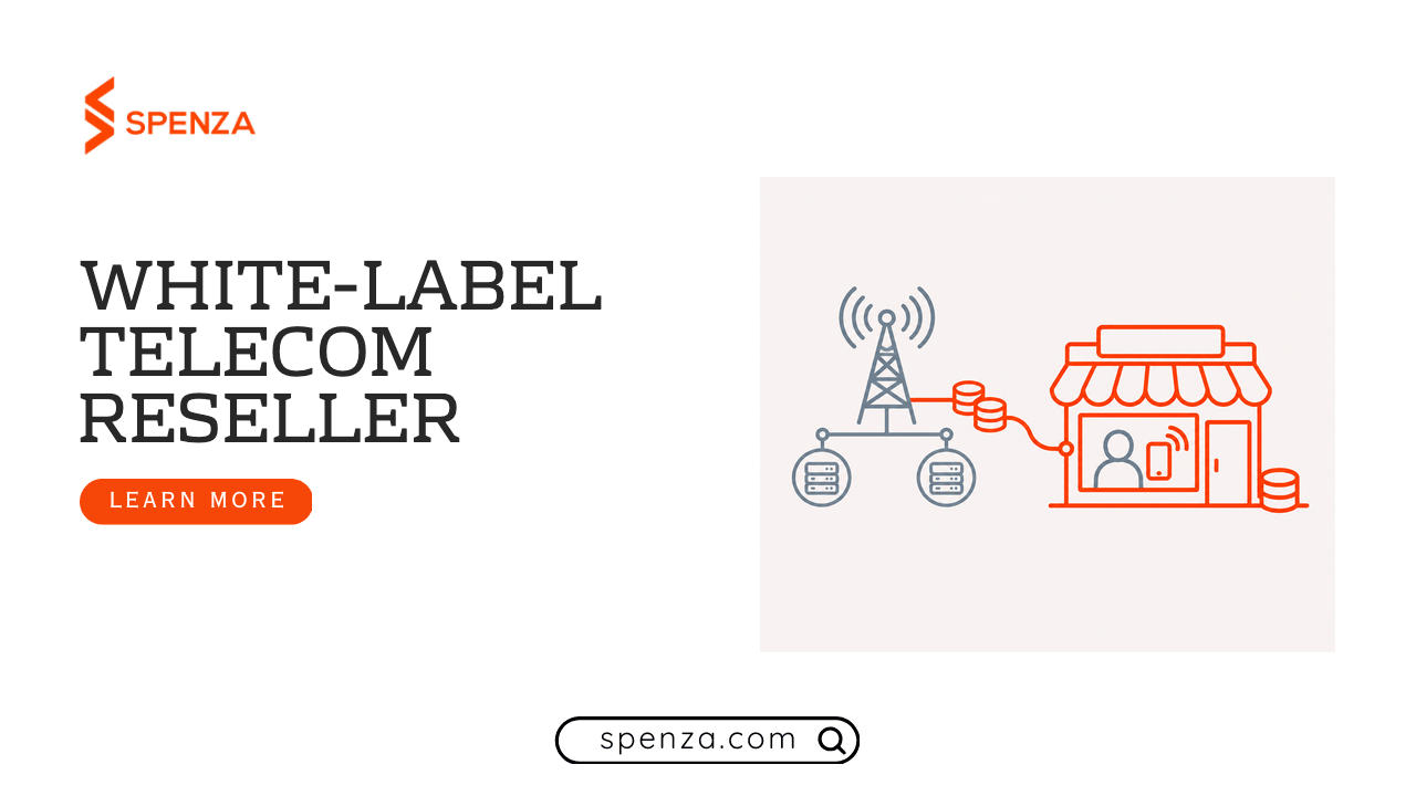 A white-label reseller sells its own branded service over an underlying network, keeping the margin between them.