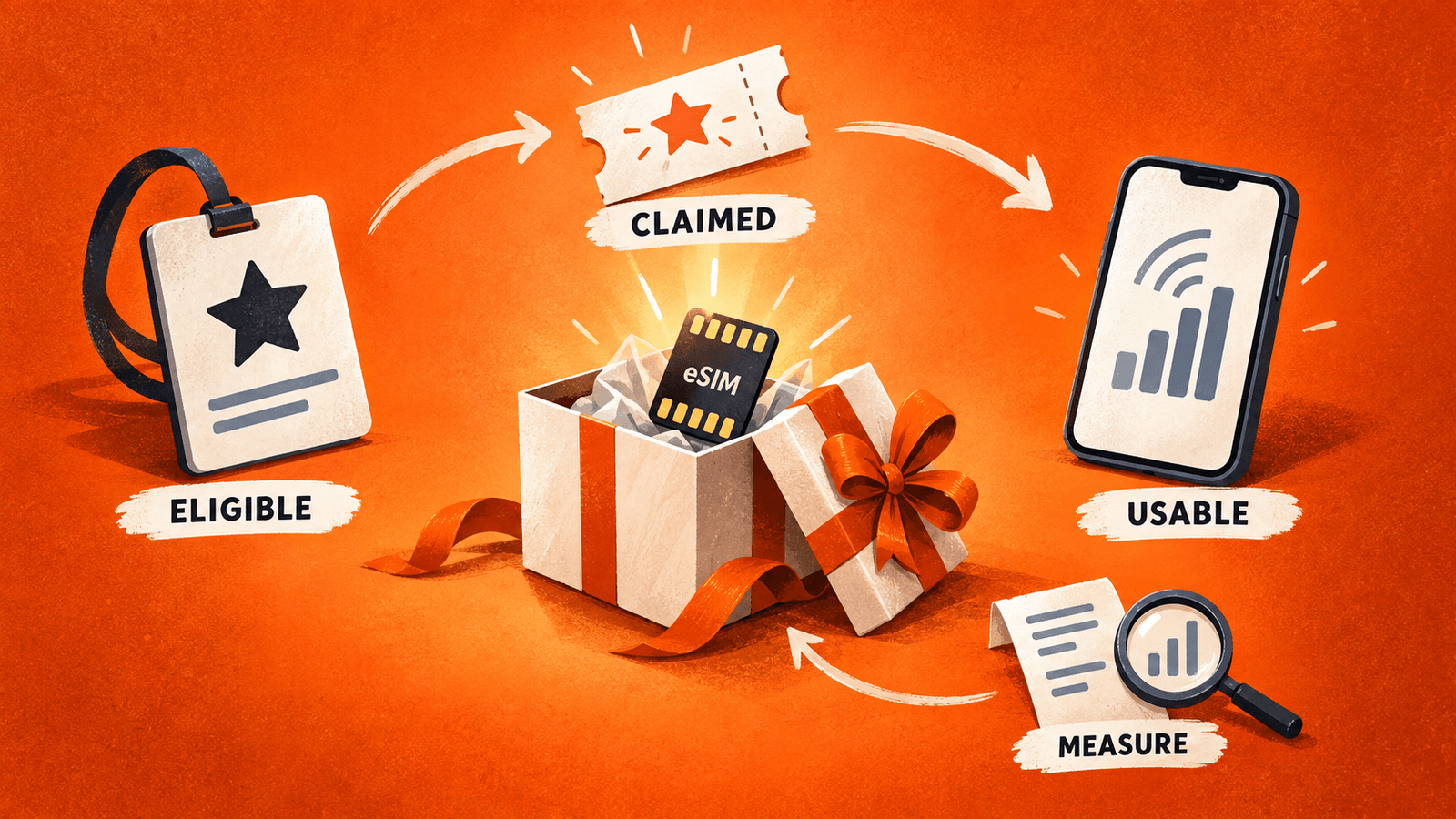 Connectivity loyalty programs must turn eligible membership into a claimed reward and usable service.